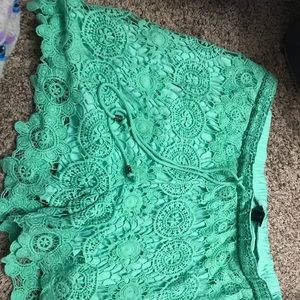 Crochet shorts